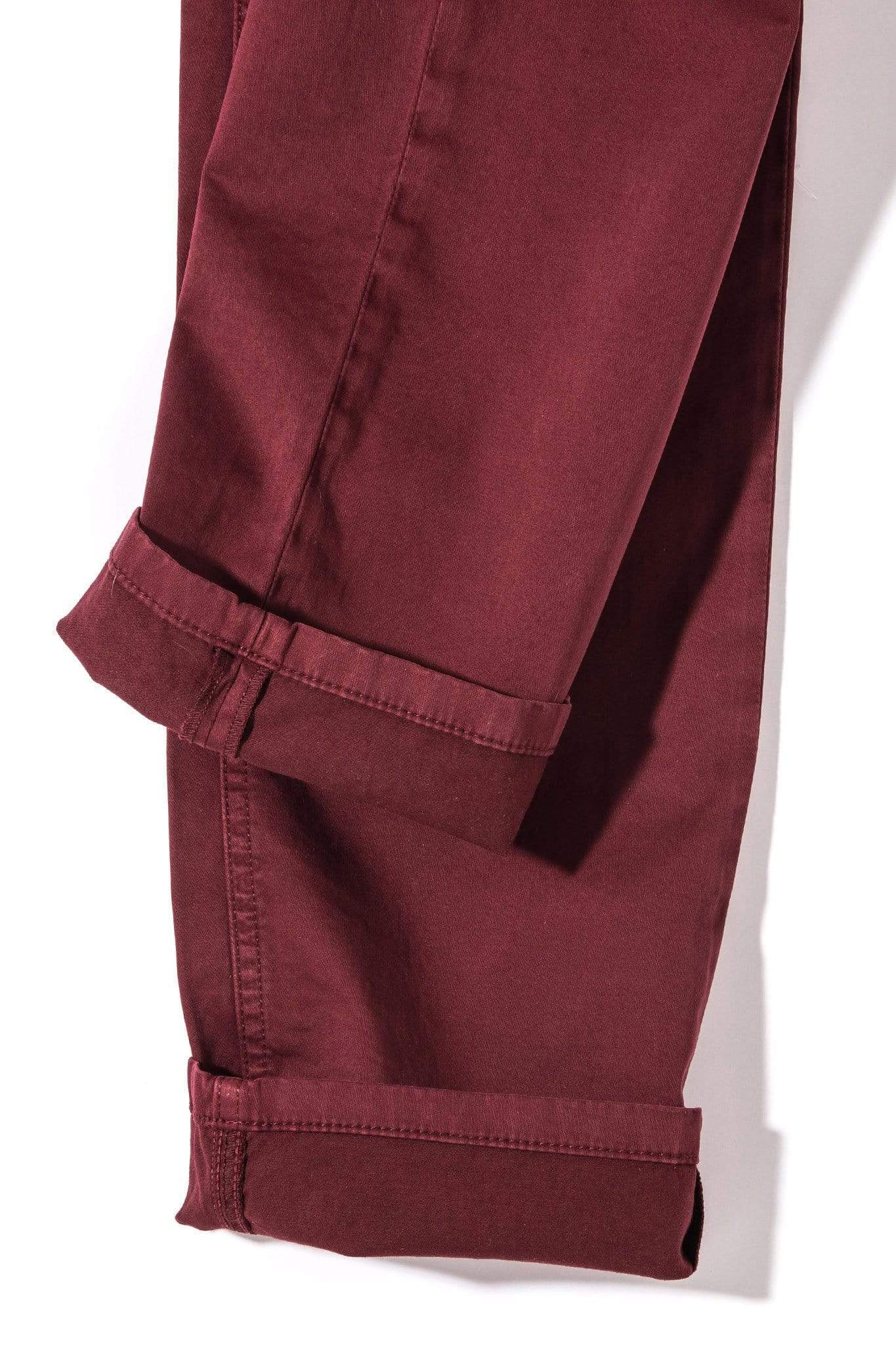 Teleria Zed Yuma Soft Touch In Bordeaux Mens - Pants - 5 Pocket