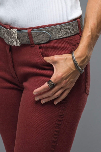 Via Masini 80 Lulu Stretch In Rust Ladies - Pants